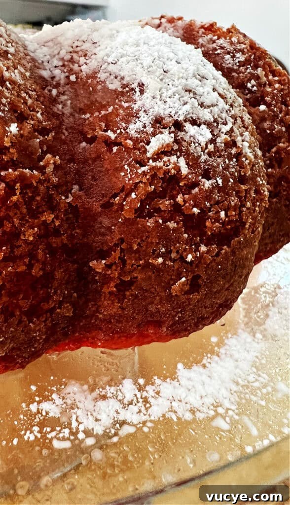 Blackberry Wine Cake Recipe: Moist Berry Bundt with Red Wine Glaze 3 side crust of blackberry wine cake