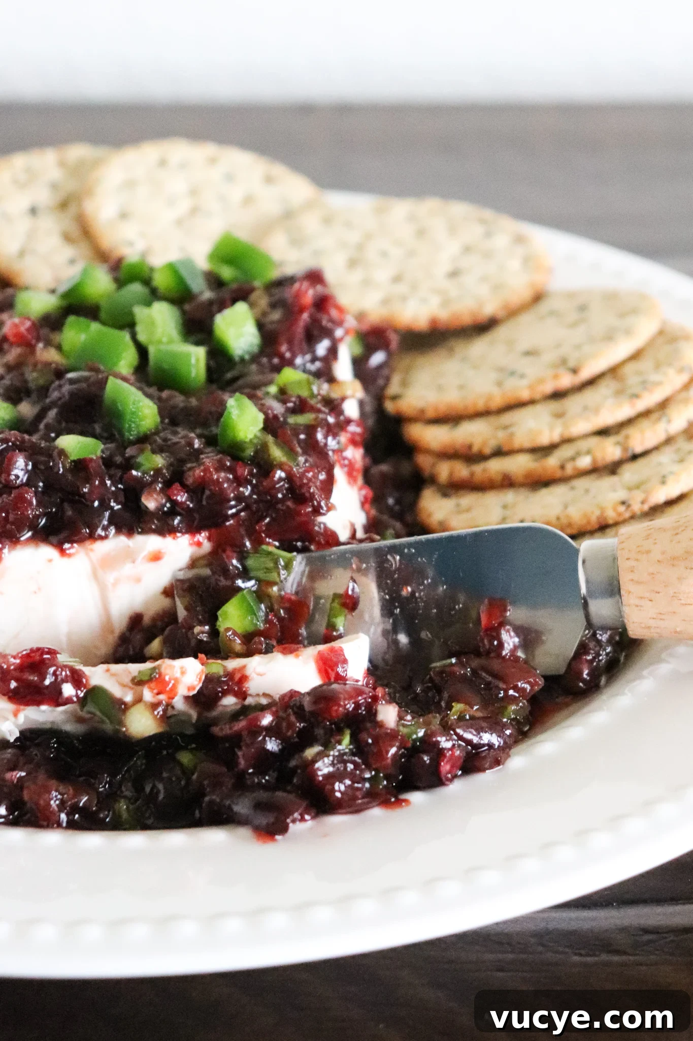 Cherry Jalapeño Cream Cheese Dip Recipe for Parties 4 cherry jalapeno relish in a bowl