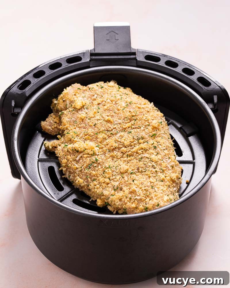 Keto Air Fryer Chicken Parmesan-5-prep