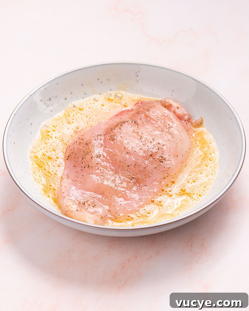 Keto Air Fryer Chicken Parmesan-3-prep