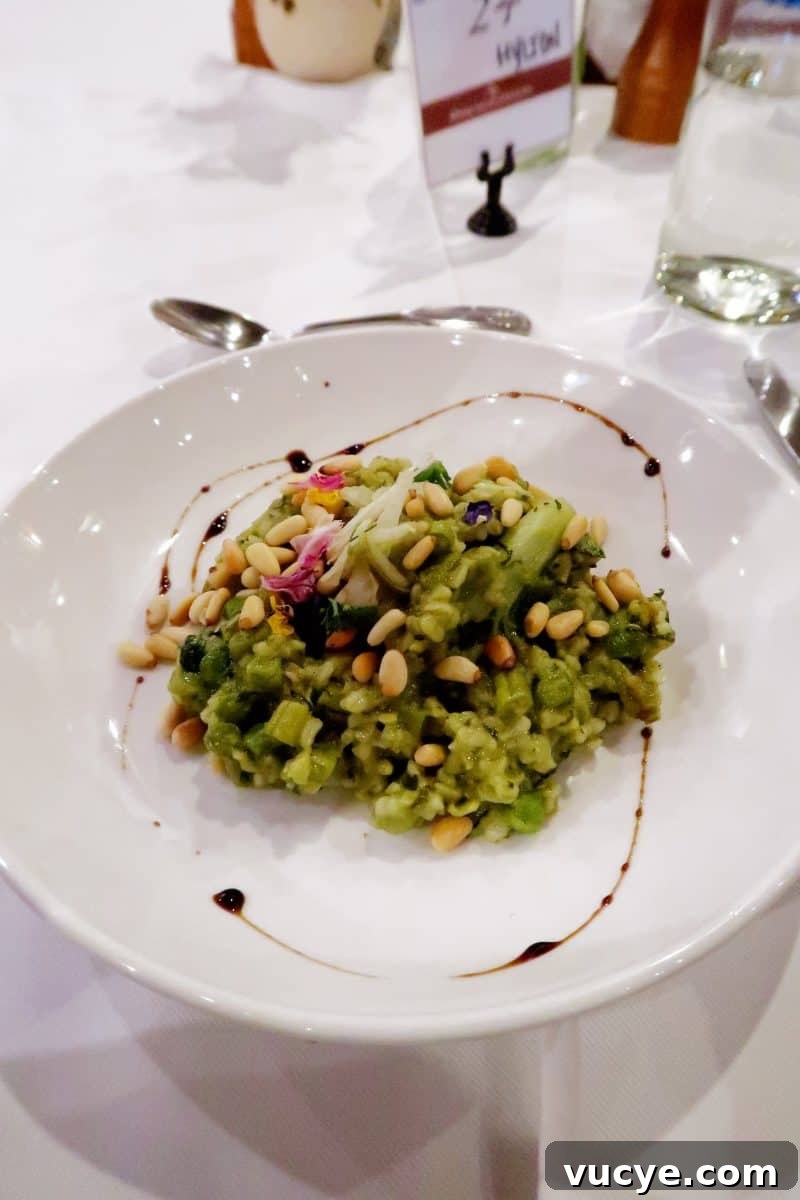 Week at Rancho La Puerta: Your Ultimate Wellness Retreat Guide 5 Overhead view of risotto on a large white plate.