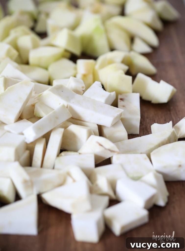Creamy Apple and Celeriac Soup Recipe for Fall Comfort 9 This Apple and Celeriac Soup is a delicious fall soup recipe with a beautiful and unique presentation. #apple #celeriac #celeryroot #soup #fall #recipe
