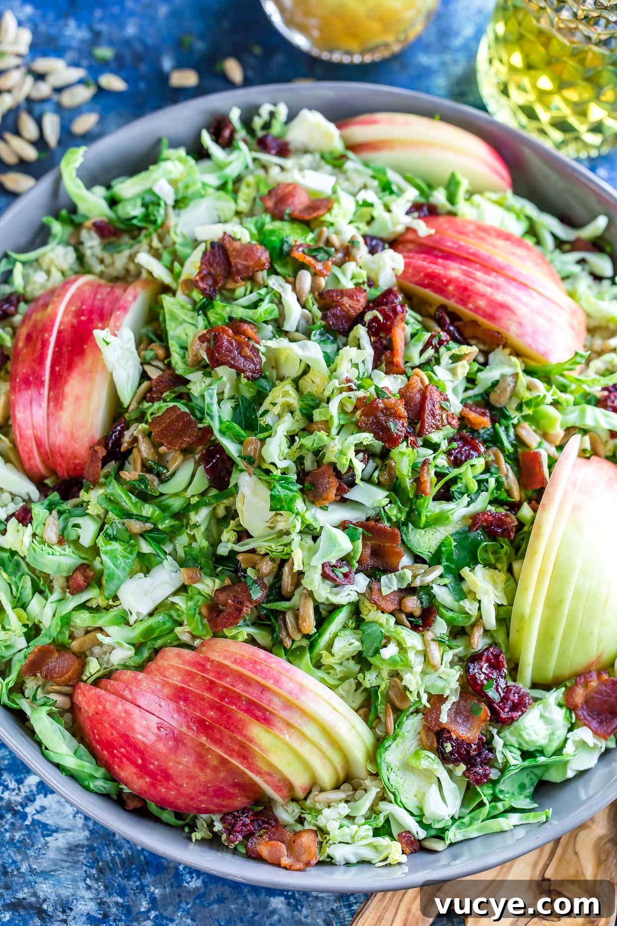 Apple Cranberry Brussels Sprout Salad with Maple Citrus Vinaigrette 4 img 24340 3