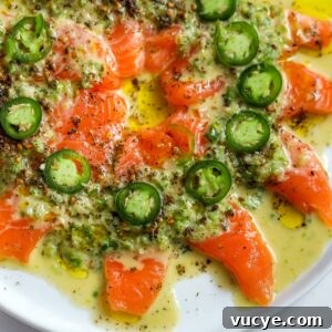 Salmon Crudo & Ginger Scallion Sauce