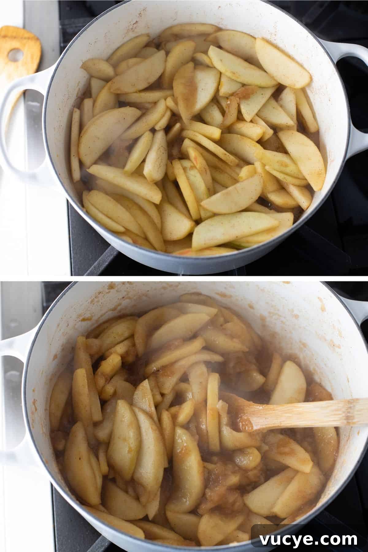 Classic Gluten-Free Apple Pie Recipe for Perfect Autumn Baking 6 apple pie filling cooking in pot
