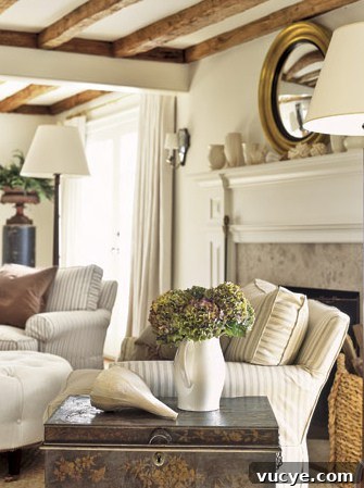 9 Clever Ways Rooms Make Low Ceilings Feel Taller 7 Dining area with warm accents