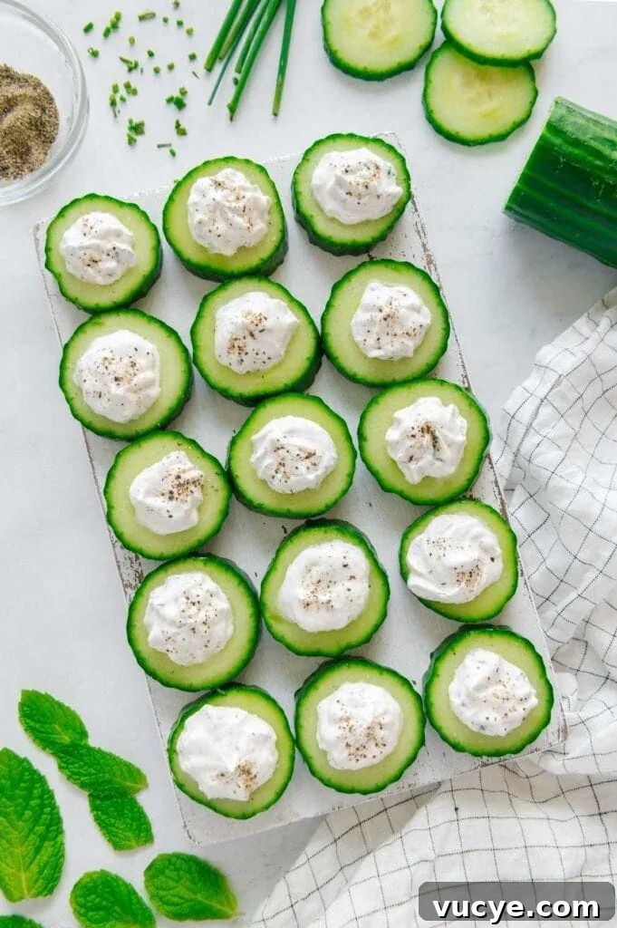 vegan cucumber bites