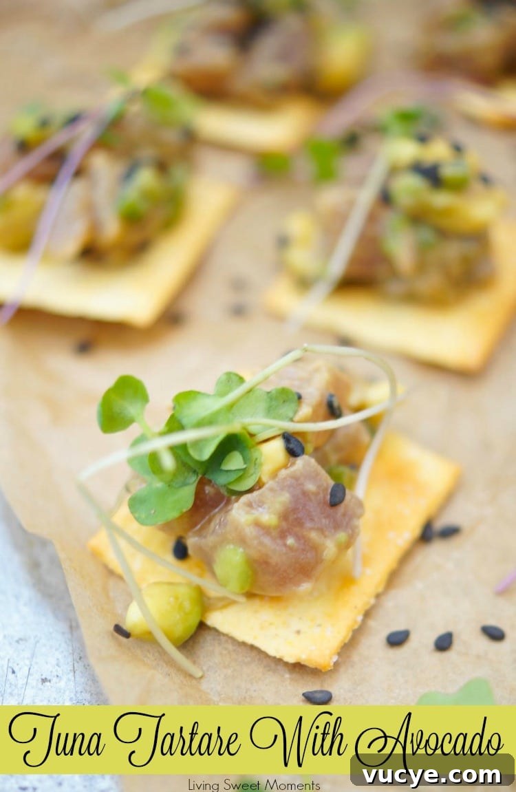 tuna tartare with avocado