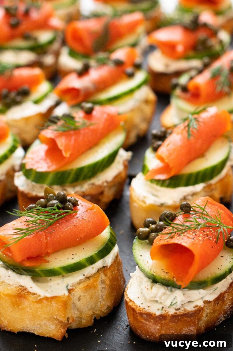 smoked salmon crostini