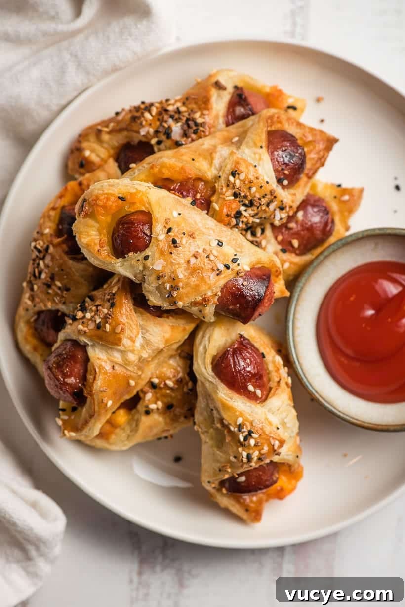 puff pastry pigs in a blanket