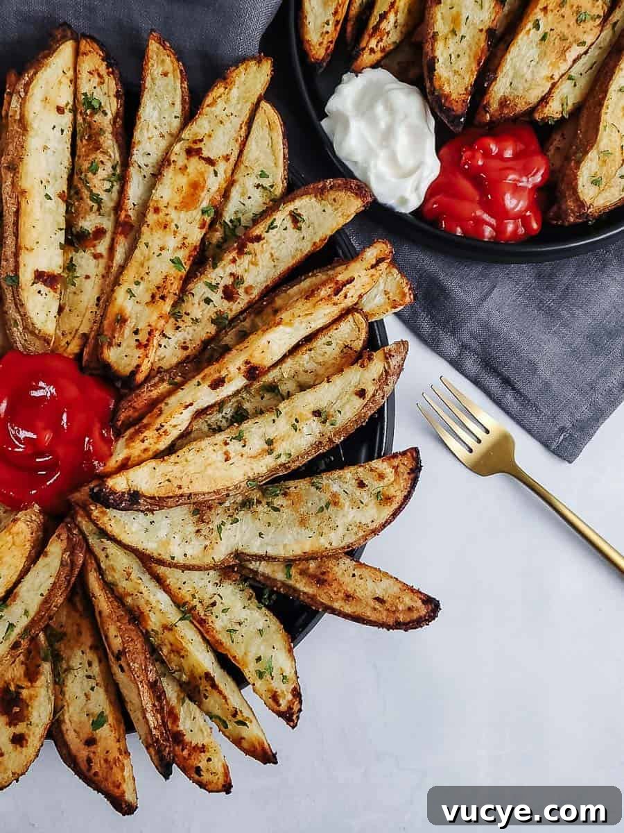 baked potato wedges