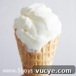 A waffle cone filled with lemon lime ice cream