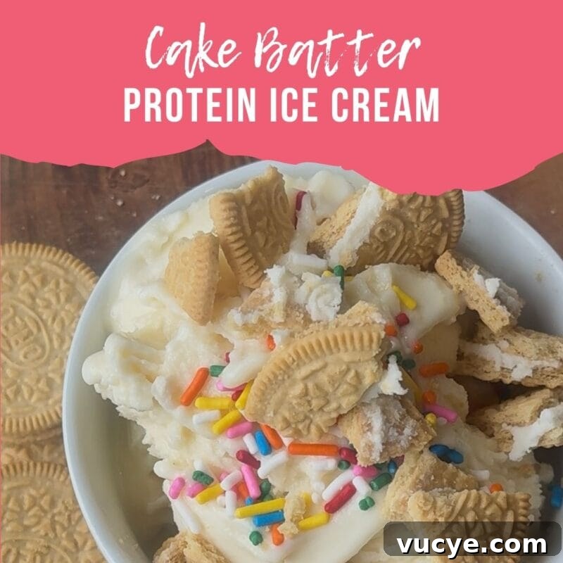 Cake batter protein creami