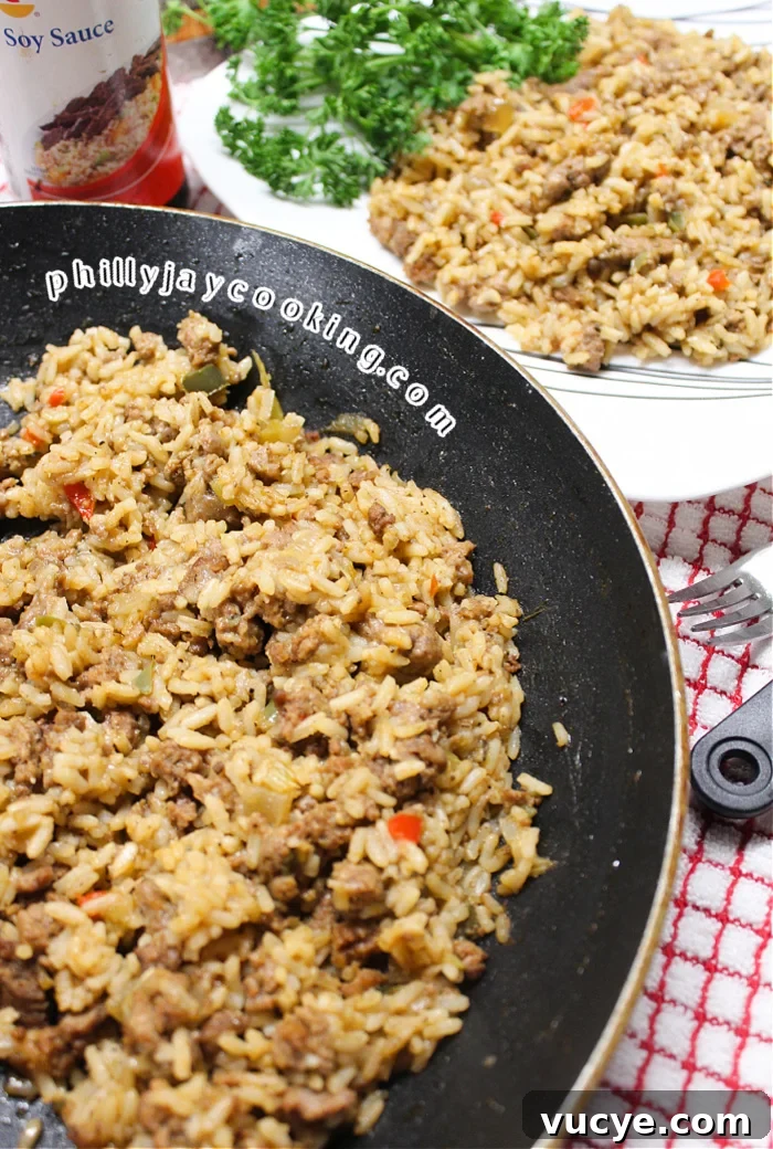 Savory Dirty Rice with Ground Beef and Sweet Italian Sausage 6 Dirty Rice Recipe