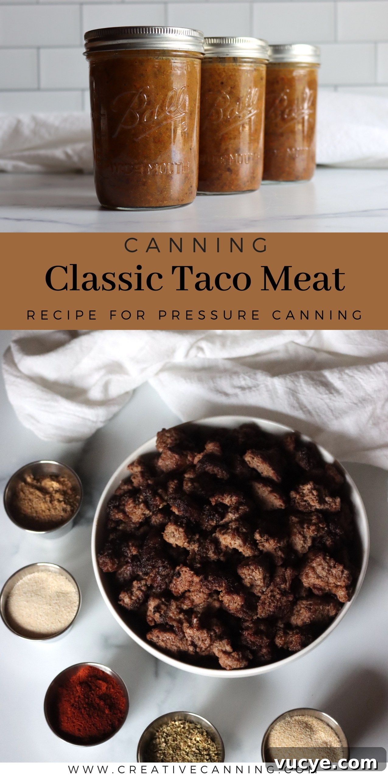 Taco Meat Canning Recipe