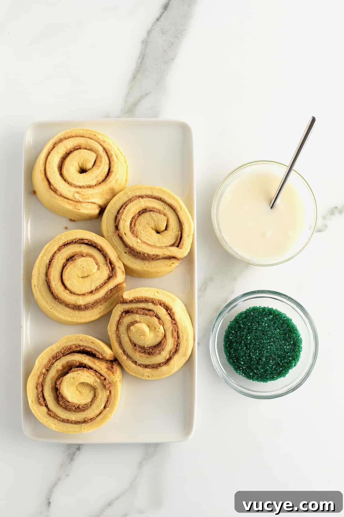 St. Patrick's Day Cinnamon Rolls with Irish Cream Glaze 6 St. Patrick's Day Cinnamon Rolls by The BakerMama