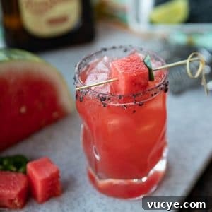 Pretty pink Watermelon Margaritas are refreshing, thirst quenching, lightly sweet and spicy cocktails for any time you need to cool down and chill out.