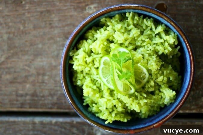 Fragrant, flavourful, bright, vibrant, and green; this simple Scallion Cilantro Lime Rice side dish will knock your socks off.