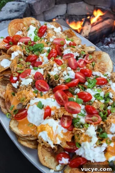 The buffalo chicken kettle chips ready to devour.