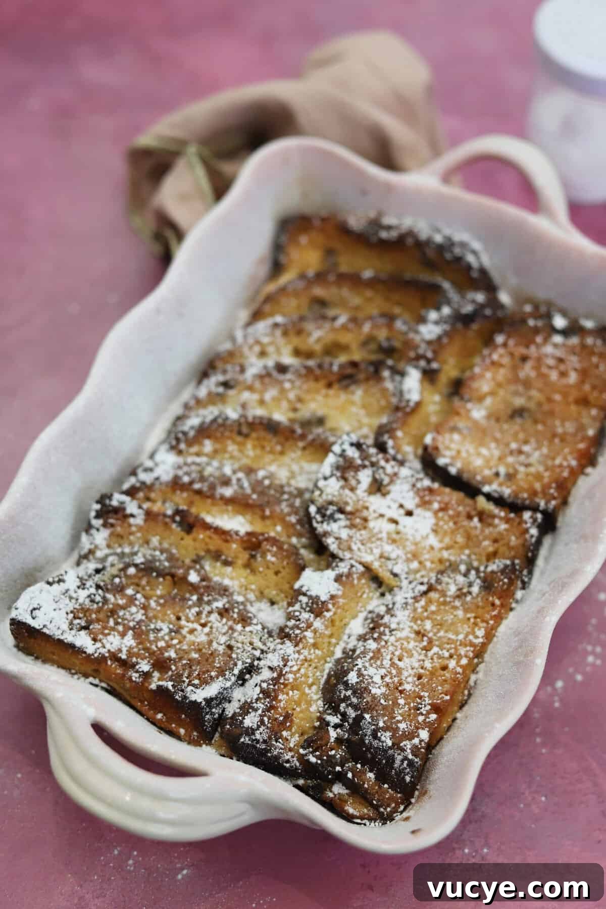 Panettone Bread and Butter Pudding Recipe — Festive Dessert Guide 4 A gluten free panettone bread and butter pudding.