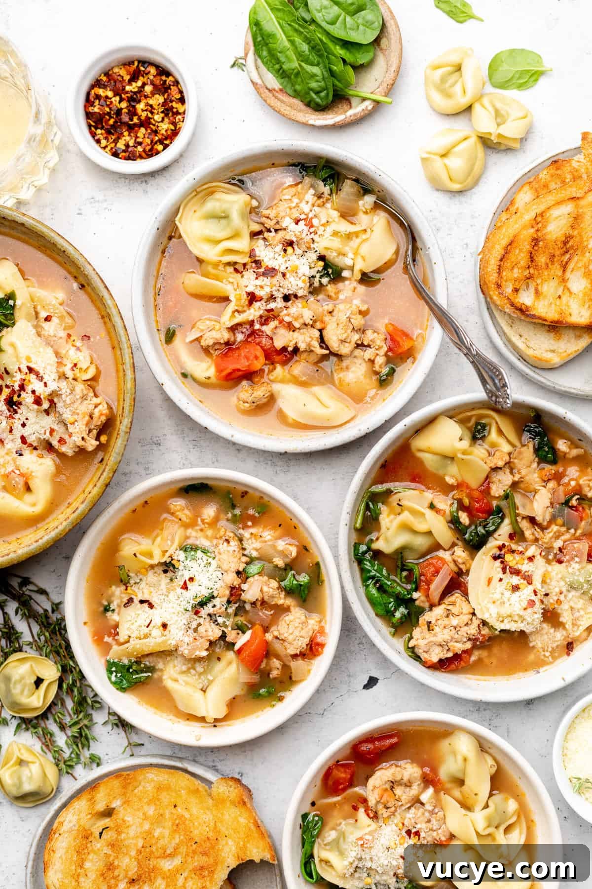 spinach tortellini soup