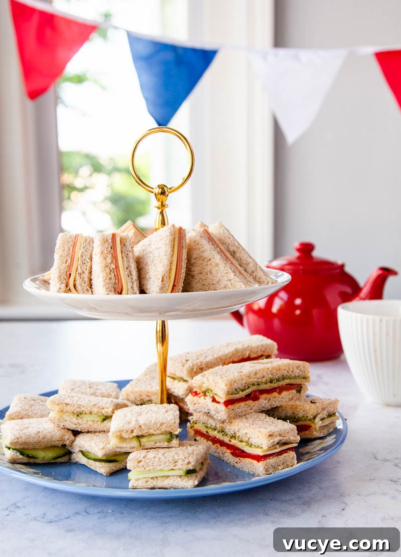 Vegan tea sandwiches