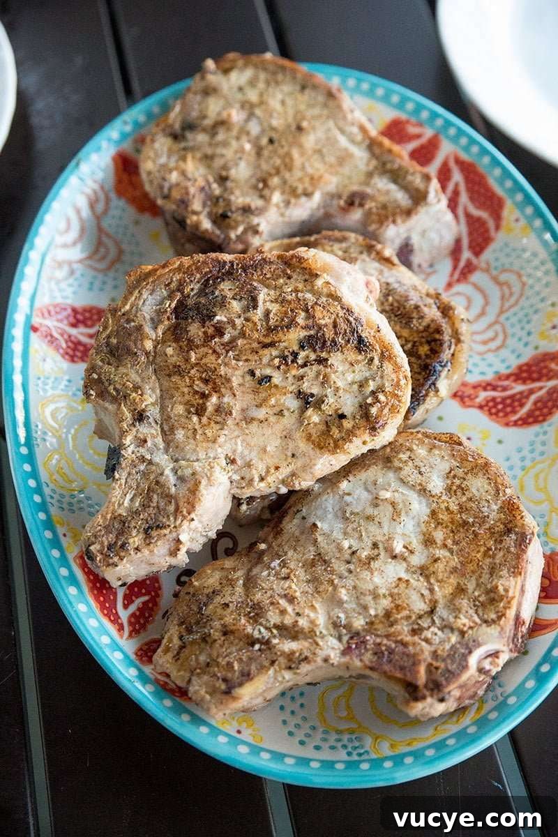 Low carb lemon herb pork chops
