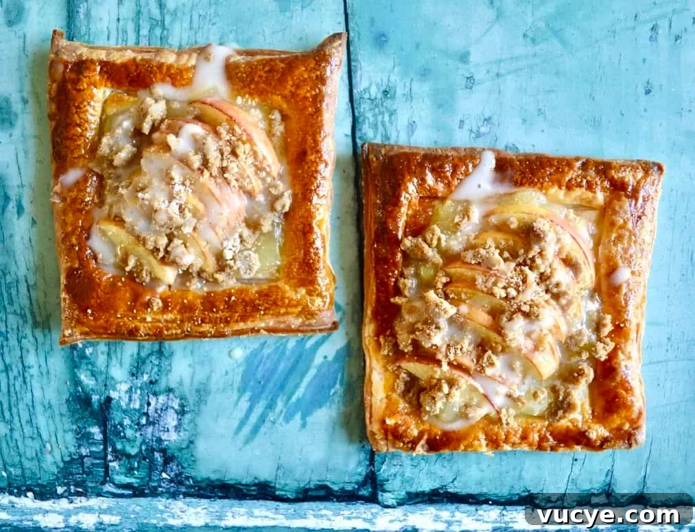 apple crumble danish