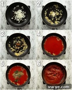 how to make marinara sauce 6 step by step photos showing how to make marinara sauce