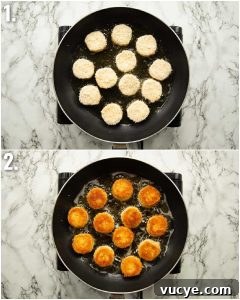 how to fry goat's cheese 2 step by step photos showing how to fry goat's cheese