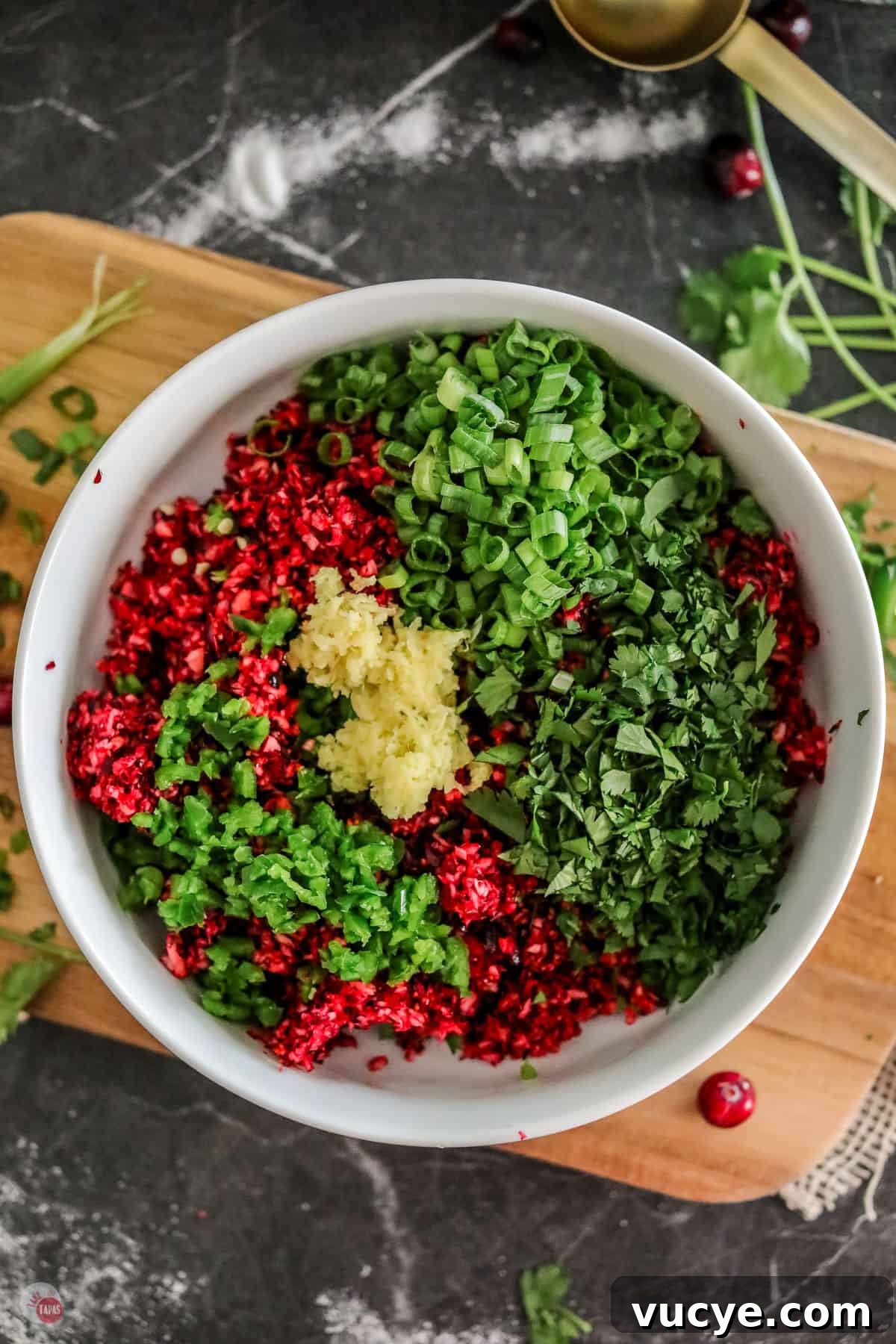 Creamy Cranberry and Cream Cheese Dip for Parties 6 bowl of salsa