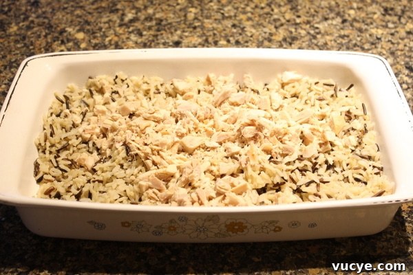 Cooked chicken for casserole