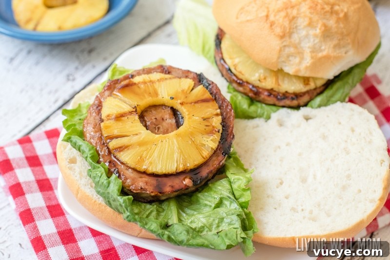 Hawaiian Teriyaki Turkey Burgers with Pineapple Glaze 2 Here's a tasty twist on a classic grilled burger - Hawaiian Teriyaki Turkey Burgers! These delicious burgers are very quick and simple to make and a favorite with the whole family, including kids! Get the easy recipe here and pop them on the grill today!