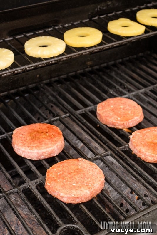 Hawaiian Teriyaki Turkey Burgers with Pineapple Glaze 8 Here's a tasty twist on a classic grilled burger - Hawaiian Teriyaki Turkey Burgers! These delicious burgers are very quick and simple to make and a favorite with the whole family, including kids! Get the easy recipe here and try them today!