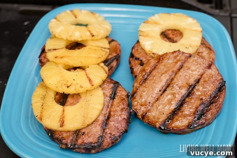 Hawaiian Teriyaki Turkey Burgers with Pineapple Glaze 10 Here's a tasty twist on a classic grilled burger - Hawaiian Teriyaki Turkey Burgers! These delicious burgers are very quick and simple to make and a favorite with the whole family, including kids! Get the easy recipe here and pop them on the grill today!