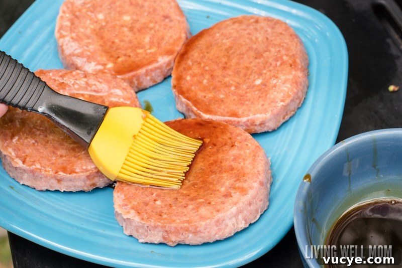 Hawaiian Teriyaki Turkey Burgers with Pineapple Glaze 7 Here's a tasty twist on a classic grilled burger - Hawaiian Teriyaki Turkey Burgers! These delicious burgers are very quick and simple to make and a favorite with the whole family, including kids! Get the easy recipe here and try them today!