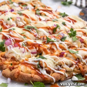 Top Rotisserie Chicken Recipes You’ll Want to Try 12 BBQ chicken flatbread with ranch and bbq sauce drizzle and fresh cilantro.
