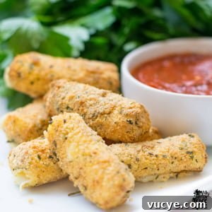 Crispy Gluten-Free Air Fryer Mozzarella Sticks Recipe 6 gluten free air fryer mozzarella sticks