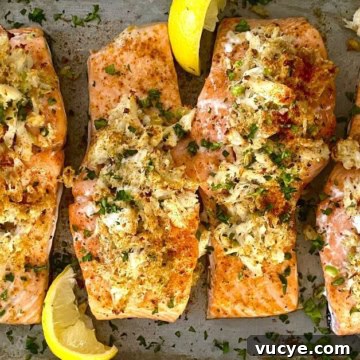 Lump Crab Stuffed Salmon