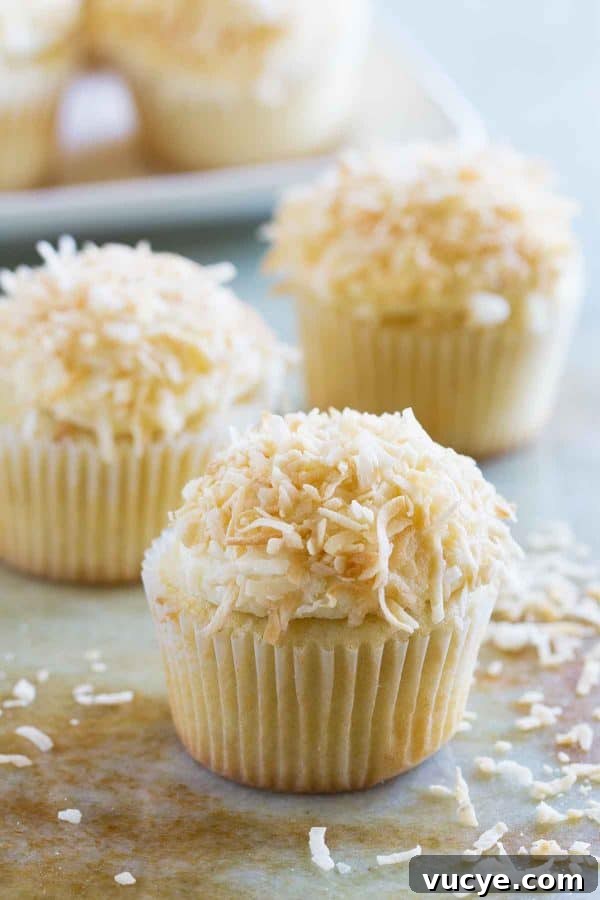 Coconut Snowball Cupcakes Recipe for Light, Fluffy Treats 3 Coconut Snowball Cupcakes