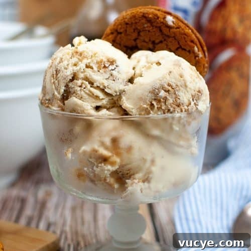 3 scoops of oatmeal ice cream in an ice cream cup