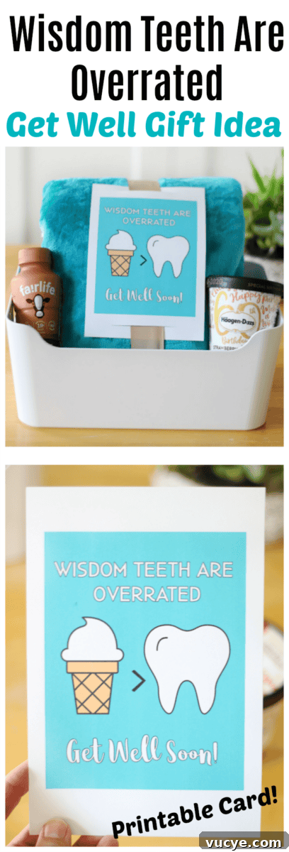 Wisdom Tooth Recovery Gift Basket Ideas with Printable Card 2 img 53067 1