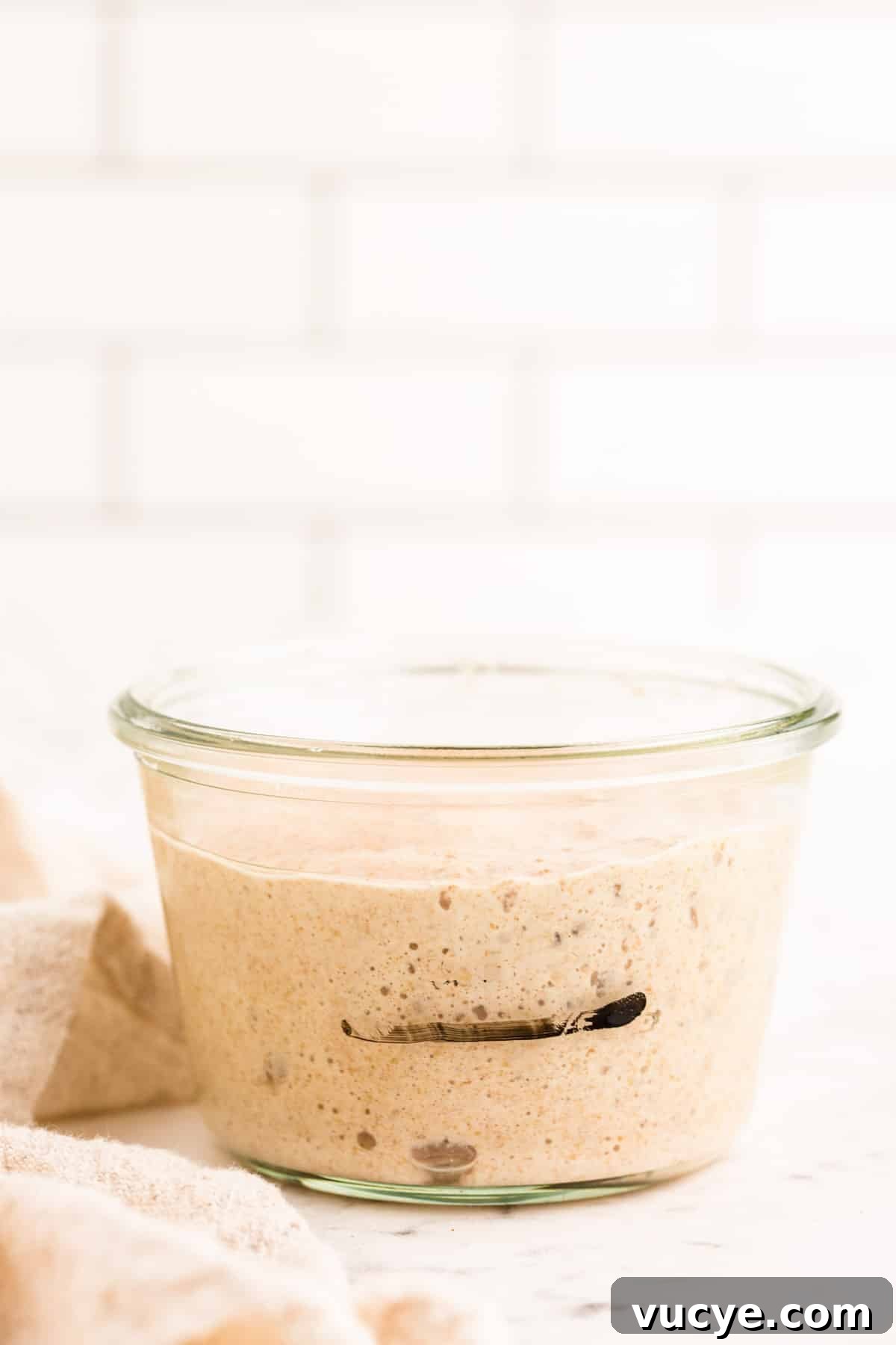 Create a Sourdough Starter at Home: Step-by-Step Guide 3 Sourdough starter in a weck jar.