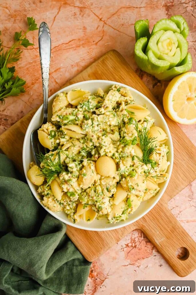 Creamy Caesar Pasta Salad with Crispy Croutons and Parmesan 14 Deviled Egg Pasta Salad