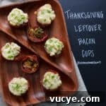 Thanksgiving Leftover Bacon Cups