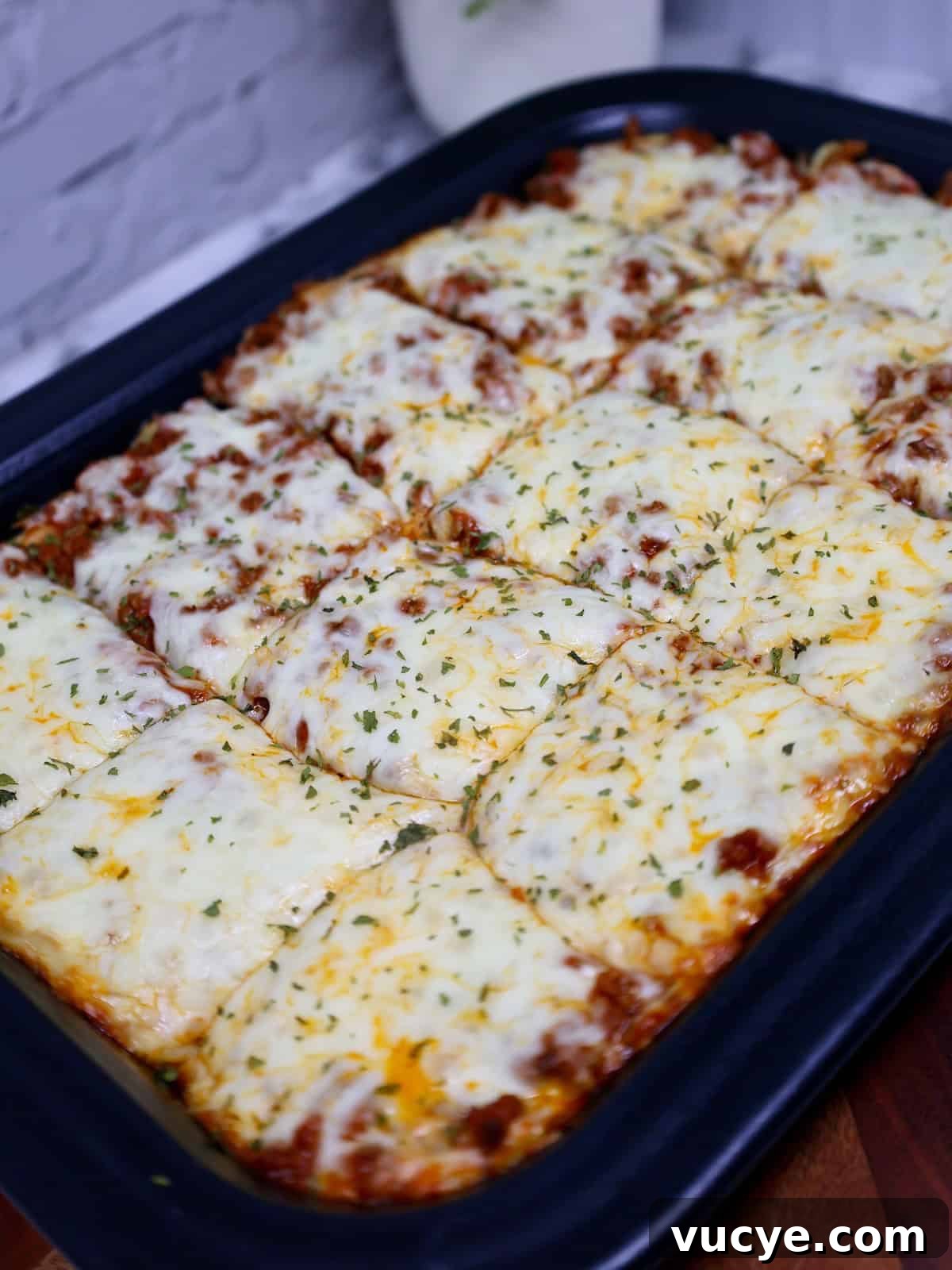 Million Dollar Spaghetti Alfredo baked pasta casserole