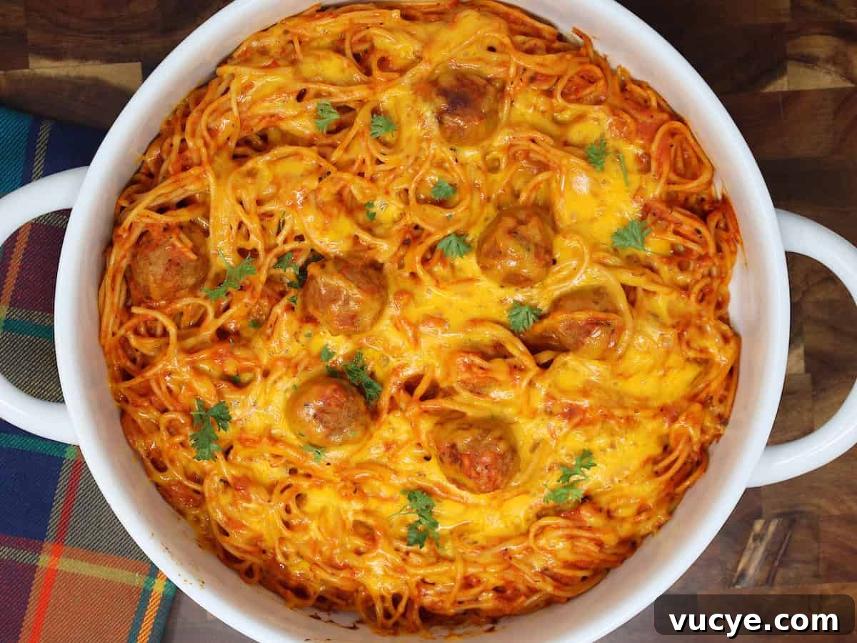 Leftover spaghetti bake