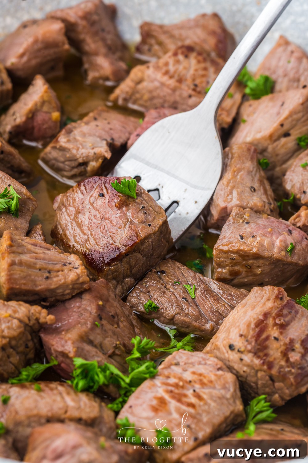 The BEST Garlic Butter Steak Bites!