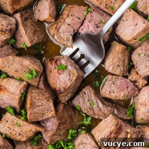 Garlic Butter Steak Bites are steak cubes cooked in a mouthwatering garlic butter sauce. Each juicy and tender bite leaves you wanting more!