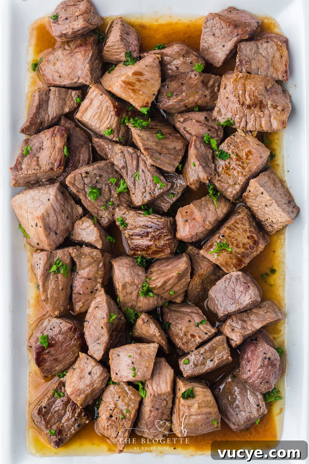 The BEST Garlic Butter Steak Bites!